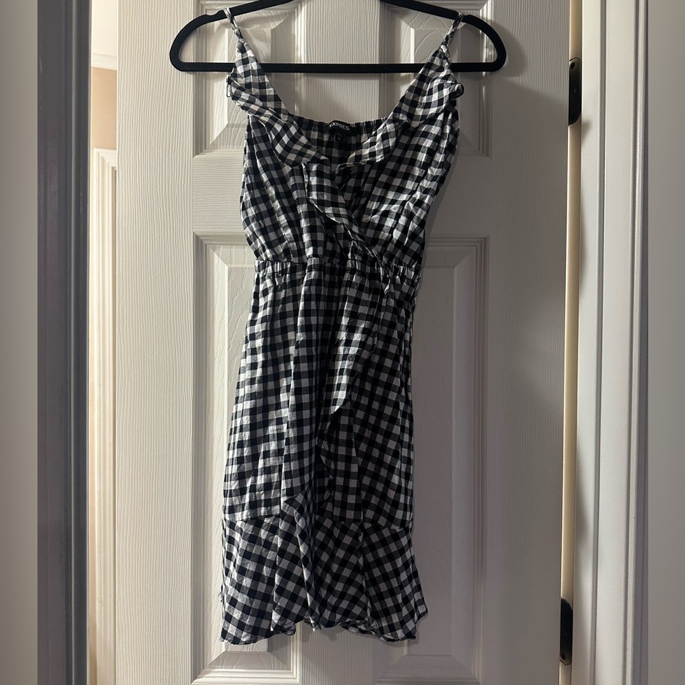 Black and White Checkered Dress